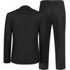 image:imageCOOFANDY Mens Wedding Suits 2 Piece Tuxedo Jacket One Button Peak Lapel Suit Jacket Dress Pants for DinnerPromPartyBlack