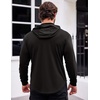 image:imageCOOFANDY Mens Workout Sweatshirts Long Sleeve Muscle Fit Athletic Gym Hoodies Pullover1 Black
