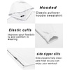 image:imageCOOFANDY Mens Workout Sweatshirts Long Sleeve Muscle Fit Athletic Gym Hoodies Pullover1 White