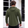 image:imageCOOFANDY Mens Workout Sweatshirts Long Sleeve Muscle Fit Athletic Gym Hoodies PulloverArmy Green 1