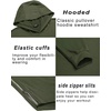 image:imageCOOFANDY Mens Workout Sweatshirts Long Sleeve Muscle Fit Athletic Gym Hoodies PulloverArmy Green 1