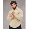 image:imageCOOFANDY Mens Workout Sweatshirts Long Sleeve Muscle Fit Athletic Gym Hoodies PulloverBeige