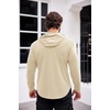 image:imageCOOFANDY Mens Workout Sweatshirts Long Sleeve Muscle Fit Athletic Gym Hoodies PulloverBeige