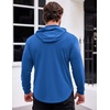 image:imageCOOFANDY Mens Workout Sweatshirts Long Sleeve Muscle Fit Athletic Gym Hoodies PulloverBlue 1