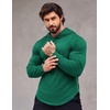 image:imageCOOFANDY Mens Workout Sweatshirts Long Sleeve Muscle Fit Athletic Gym Hoodies PulloverDeep Green