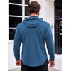 image:imageCOOFANDY Mens Workout Sweatshirts Long Sleeve Muscle Fit Athletic Gym Hoodies PulloverNavy