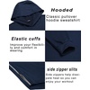 image:imageCOOFANDY Mens Workout Sweatshirts Long Sleeve Muscle Fit Athletic Gym Hoodies PulloverNavy Blue
