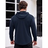 image:imageCOOFANDY Mens Workout Sweatshirts Long Sleeve Muscle Fit Athletic Gym Hoodies PulloverNavy Blue