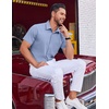 image:imageCOOFANDY Mens Wrinkle Free Shirts 2026 Short Sleeve Casual Button Down Summer Dress ShirtsLight Blue