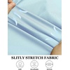 image:imageCOOFANDY Muscle Fit Dress Shirts for Men Banded Collar Casual Button Down ShirtsLight Blue