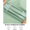 image:imageCOOFANDY Muscle Fit Dress Shirts for Men Banded Collar Casual Button Down ShirtsLight Green