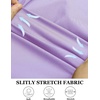image:imageCOOFANDY Muscle Fit Dress Shirts for Men Banded Collar Casual Button Down ShirtsLilac