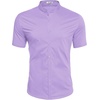 image:imageCOOFANDY Muscle Fit Dress Shirts for Men Banded Collar Casual Button Down ShirtsLilac