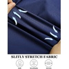 image:imageCOOFANDY Muscle Fit Dress Shirts for Men Banded Collar Casual Button Down ShirtsNavy