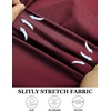 image:imageCOOFANDY Muscle Fit Dress Shirts for Men Banded Collar Casual Button Down ShirtsRed