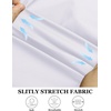 image:imageCOOFANDY Muscle Fit Dress Shirts for Men Banded Collar Casual Button Down ShirtsWhite