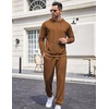 image:imageCOOFANDY Sweatsuits for Men 2 Piece Tracksuit Casual Athletic Jogging Suit Hooded SetBrown