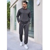 image:imageCOOFANDY Sweatsuits for Men 2 Piece Tracksuit Casual Athletic Jogging Suit Hooded SetDark Grey