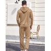 image:imageCOOFANDY Sweatsuits for Men 2 Piece Tracksuit Casual Athletic Jogging Suit Hooded SetKhaki