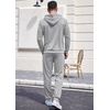 image:imageCOOFANDY Sweatsuits for Men 2 Piece Tracksuit Casual Athletic Jogging Suit Hooded SetLight Grey