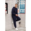 image:imageCOOFANDY Sweatsuits for Men 2 Piece Tracksuit Casual Athletic Jogging Suit Hooded SetNavy Blue