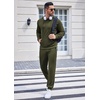 image:imageCOOFANDY Sweatsuits for Men 2 Piece Tracksuit Casual Athletic Jogging Suit Hooded SetOlive Green