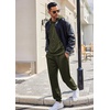 image:imageCOOFANDY Sweatsuits for Men 2 Piece Tracksuit Casual Athletic Jogging Suit Hooded SetOlive Green