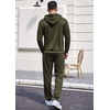 image:imageCOOFANDY Sweatsuits for Men 2 Piece Tracksuit Casual Athletic Jogging Suit Hooded SetOlive Green