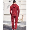 image:imageCOOFANDY Sweatsuits for Men 2 Piece Tracksuit Casual Athletic Jogging Suit Hooded SetRed