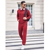 image:imageCOOFANDY Sweatsuits for Men 2 Piece Tracksuit Casual Athletic Jogging Suit Hooded SetRed