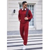 image:imageCOOFANDY Sweatsuits for Men 2 Piece Tracksuit Casual Athletic Jogging Suit Hooded SetWine Red