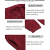 image:imageCOOFANDY Sweatsuits for Men 2 Piece Tracksuit Casual Athletic Jogging Suit Hooded SetWine Red