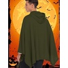 image:imageCOOFANDY Unisex Casual Hooded Poncho Cape Cloak Fashion Coat Hoodie Pullover with PocketArmy Green