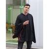 image:imageCOOFANDY Unisex Casual Hooded Poncho Cape Cloak Fashion Coat Hoodie Pullover with PocketBlack