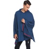 image:imageCOOFANDY Unisex Casual Hooded Poncho Cape Cloak Fashion Coat Hoodie Pullover with PocketDark Blue