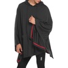 image:imageCOOFANDY Unisex Casual Hooded Poncho Cape Cloak Fashion Coat Hoodie Pullover with PocketDark Grey