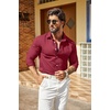image:imageCoofandy Mens CasualWine Red