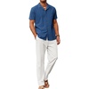 Navy Shirt/White Pants