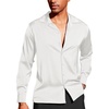 image:imageCOOFANDY Men Luxury Silk Dress Shirt  Long Sleeve Satin Shiny Button Down Prom Wedding Party Shirt
