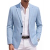 Checkered Blazer - Clear Blue