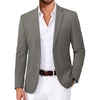 image:imageCOOFANDY Mens Casual Blazer Slim Fit Suit Jackets Two Button Lightweight Knit Sport CoatDark Grey