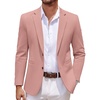image:imageCOOFANDY Mens Casual Knit Blazer Two Button Lightweight Sport Coats Suit JacketPink