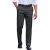 image:imageCOOFANDY Mens Classic Fit Dress Pants Flat Front Straight Casual Pant Expandable Waist Suit PantDark Gery