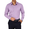 image:imageCOOFANDY Mens Dress Shirts Wrinkle Free Long Sleeve Button Down Shirts Formal Business ShirtLavender