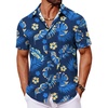 Navy - Palm Leaf