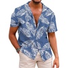 Palm Leaf-denim Blue