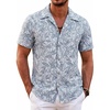 Palm Leaf-light Blue