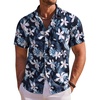 Navy & White - Flower