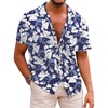 B - Navy Blue / White Floral