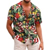 Black / Red Floral